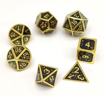 GST ชุดลูกเต๋า RPG เชิงปฏิบัติ Multipurpose Handmade Polyhedral Metal