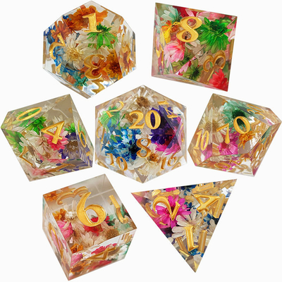 Multipurpose Polyhedral Resin Dice, ลูกเต๋าแฮนด์เมด Sharp Edge แบบพกพา