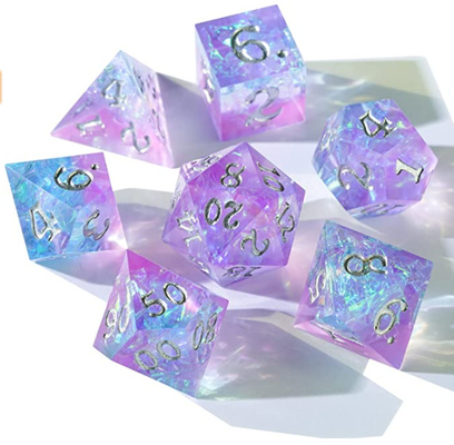 Antiwear Resin Unicorn Dice Set ขอบคม ทนทาน อเนกประสงค์