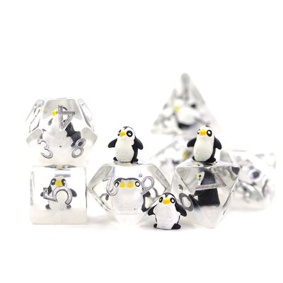 ISO9001 Polyhedral Resin RPG Dice Hand เทสำหรับ Savage World