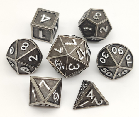 Smooth Finish Mini RPG Dice วัสดุโลหะเรซิ่นหลากสีที่ใช้งานได้จริง