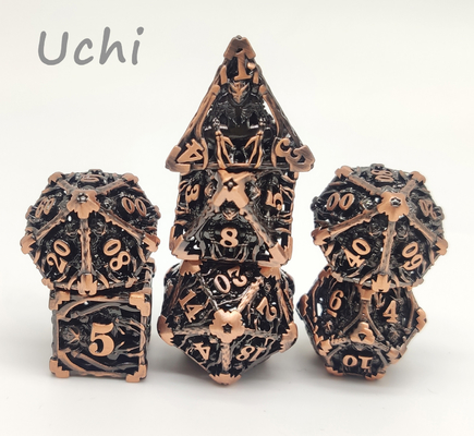 สวมใส่ลูกเต๋าสวมบทบาทขนาดเล็กที่ทนต่อการปฏิบัติ Polyhedral D10 D12 D20