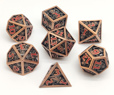 แฮนด์เมด Antiwear Resin Polyhedral Dice แบบพกพาสำหรับ Shadowrun
