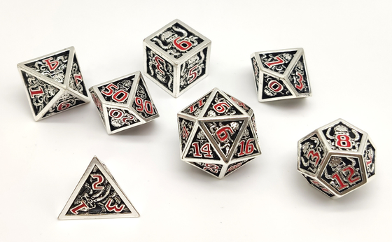 ชุดลูกเต๋า Polyhedral Cool แบบพกพาทนทาน, ลูกเต๋าเรซิ่นขอบคมไม่มีกลิ่น