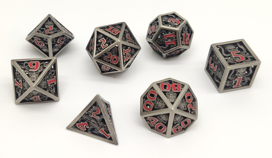 สวมชุดลูกเต๋า Polyhedral เรซินที่ทนทานสำหรับการสะสม