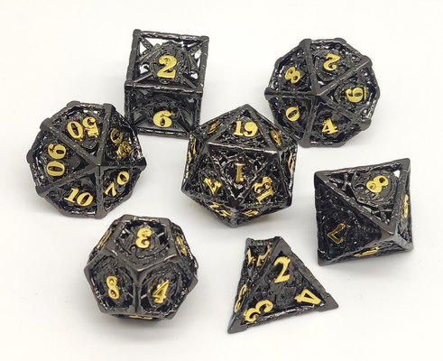 ลูกเต๋า Polyhedral เรซิ่นขัดทนทานสวมทนสำหรับของขวัญ