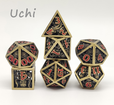 GST การเจียระไนด้วยมือแบบ Multipurpose Metal Polyhedral Dice ที่แม่นยำ