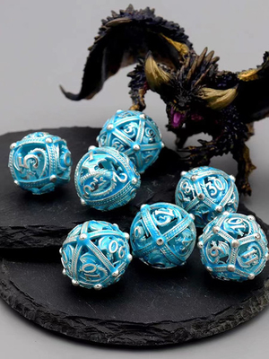 ขายร้อน Polyhedral Luminous Night Light In The Dark led Dice Set