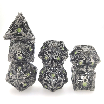 Dice Wear Resistant Edge Resin แบบพกพาสำหรับ Shadow Run Dungeons และ Dragons RPG