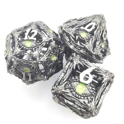Polyhedral Dice Edge เรซิ่น อัญมณี โปร่งแสง แกะสลักด้วยมือ ทนทาน สำหรับโลกอำมหิต
