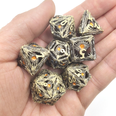 สวมทนความแม่นยำสวมบทบาท RPG ลูกเต๋า เรซิ่นคม ลูกเต๋า ปฏิบัติ Polyhedral