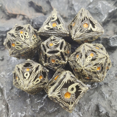 สวมทนความแม่นยำสวมบทบาท RPG ลูกเต๋า เรซิ่นคม ลูกเต๋า ปฏิบัติ Polyhedral