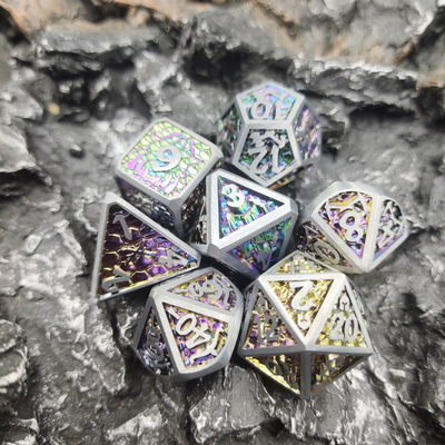 DND สล็อตเกมกระดาน เครื่องจักร โลหะแฮนด์เมด ลูกเต๋าหลายหน้า
