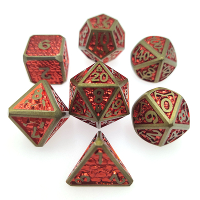 ยืนยันการ์ดมือแกะสลักทนทานสำหรับชุดโลหะ Savage World Dice
