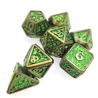 มินิ RPG น้ำหนักเบา ลูกเต๋า RPG ชุดลูกเต๋า การ์ดลูกเต๋า DND Metal Polyhedral