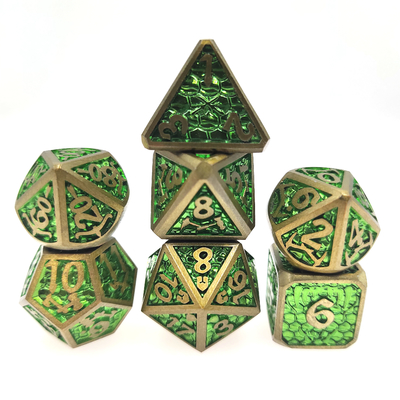 มินิ RPG น้ำหนักเบา ลูกเต๋า RPG ชุดลูกเต๋า การ์ดลูกเต๋า DND Metal Polyhedral