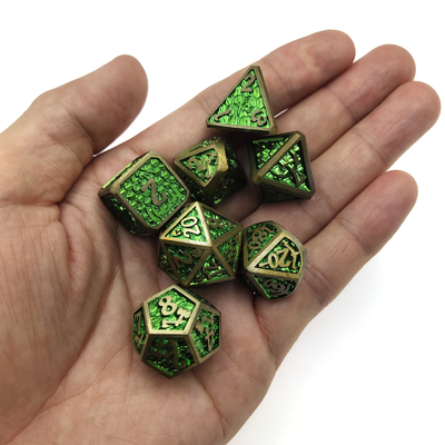 มินิ RPG น้ำหนักเบา ลูกเต๋า RPG ชุดลูกเต๋า การ์ดลูกเต๋า DND Metal Polyhedral