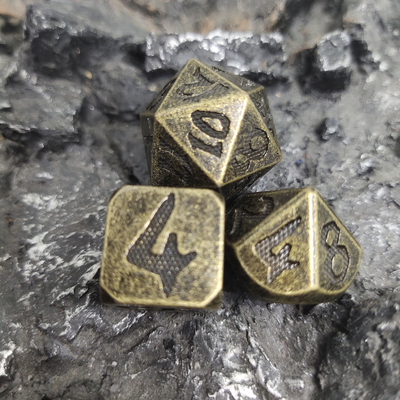 ลูกเต๋าสี Polyhedral ชุดเจียรมือปฏิบัติอเนกประสงค์ทนคมขอบ