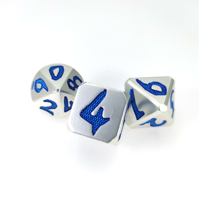 ชุดลูกเต๋าโลหะขนาดเล็กชุบทองอเนกประสงค์ Polyhedral Practical 7 ชิ้นปลอดสารพิษ