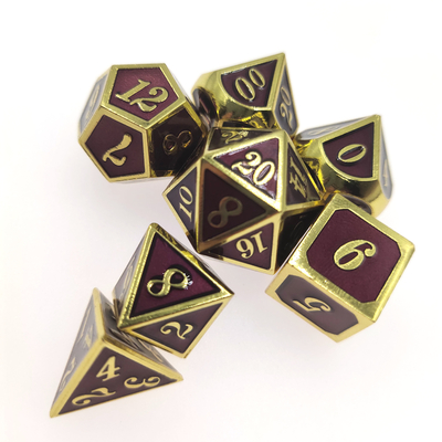 Sharp Edges ชุดลูกเต๋า RPG ที่สวยงาม ชุดลูกเต๋าเล่นเกมหลากสีสวม Polyhedral