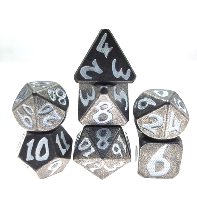 ชุดลูกเต๋าเกม Rpg ปลอดสารพิษ Polyhedral คู่มือการใช้งานจริงบดลูกเต๋าจิ๋ว