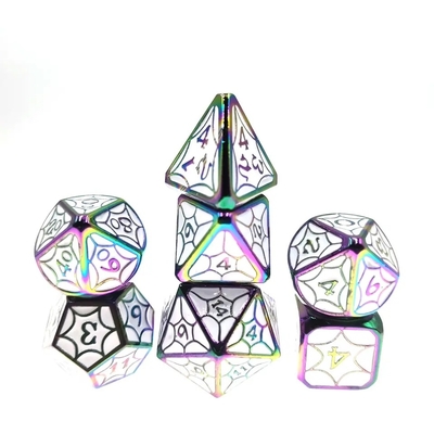 OEM เซ็ตลูกเต๋าโลหะ ไม่เป็นพิษ รวม RP มือ Polyhedron สําหรับโลก Savage