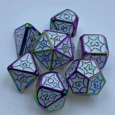 OEM เซ็ตลูกเต๋าโลหะ ไม่เป็นพิษ รวม RP มือ Polyhedron สําหรับโลก Savage