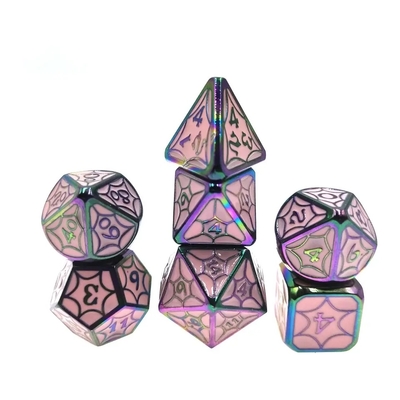 OEM เซ็ตลูกเต๋าโลหะ ไม่เป็นพิษ รวม RP มือ Polyhedron สําหรับโลก Savage