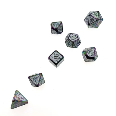 OEM เซ็ตลูกเต๋าโลหะ ไม่เป็นพิษ รวม RP มือ Polyhedron สําหรับโลก Savage