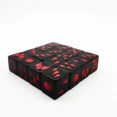 ผิวเรียบ Polyhedral รีซินคริสตัลเกม Dice Set การเล่นเกมแอคริลิคที่กําหนดเอง