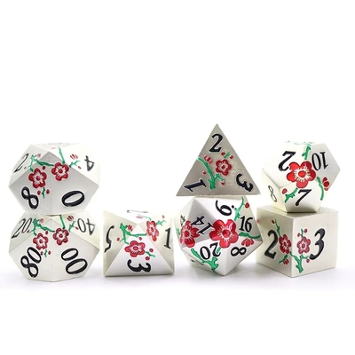 สังกะสีสกัดสกัดหลายเหลี่ยม พลูมบลัสซอม โลหะไพ่ซุท มังกรและ Dungeon DND