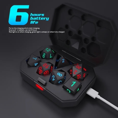 DND Board Polyhedral Dice Adult Game Magic Trick Pixels Electronic Glow LED Dice เกมการเล่นสําหรับผู้ใหญ่