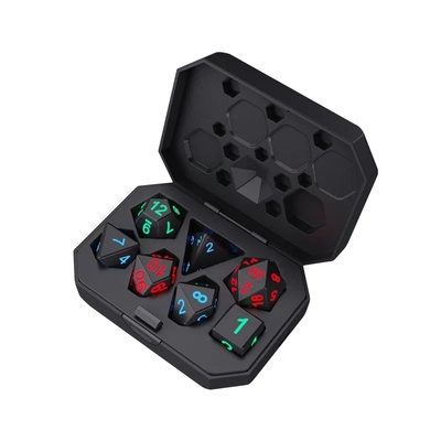 DND Board Polyhedral Dice Adult Game Magic Trick Pixels Electronic Glow LED Dice เกมการเล่นสําหรับผู้ใหญ่