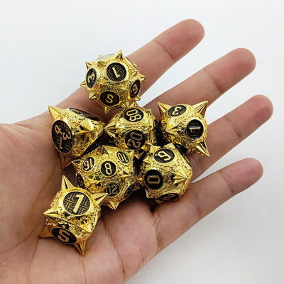 TRPG 16 มม โพลีฟรอนท์ DND โลหะไดส์ มัลติคอลเลอร์ Custom Meteor Hammer