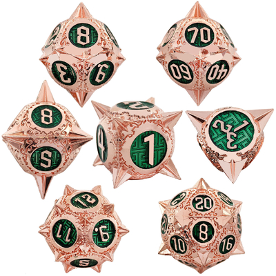 TRPG 16 มม โพลีฟรอนท์ DND โลหะไดส์ มัลติคอลเลอร์ Custom Meteor Hammer