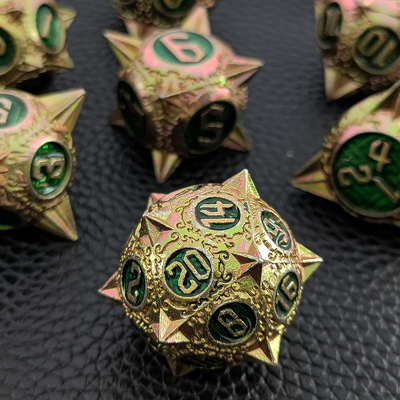 TRPG 16 มม โพลีฟรอนท์ DND โลหะไดส์ มัลติคอลเลอร์ Custom Meteor Hammer