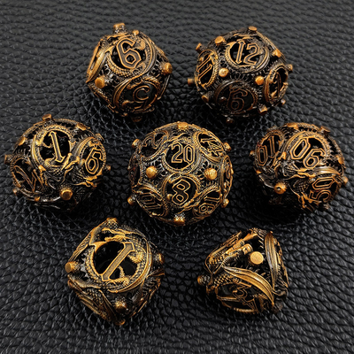Longkong Circle Metal Dice Set DND Dungeon And Multi -Noodle RPG เกมหมากรุก