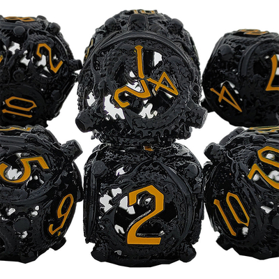 Longkong Circle Metal Dice Set DND Dungeon And Multi -Noodle RPG เกมหมากรุก