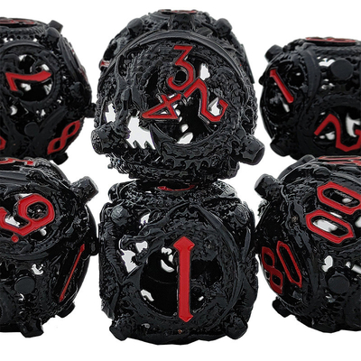 Longkong Circle Metal Dice Set DND Dungeon And Multi -Noodle RPG เกมหมากรุก