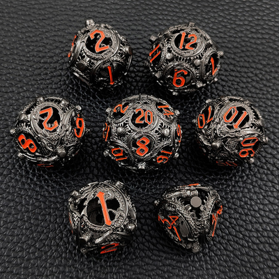 Longkong Circle Metal Dice Set DND Dungeon And Multi -Noodle RPG เกมหมากรุก