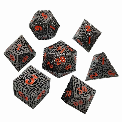 สูตรลูกเต๋าโลหะ Hollow Maze DND Krusu'S Call RPG มีหลายด้าน