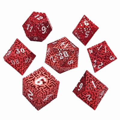 สูตรลูกเต๋าโลหะ Hollow Maze DND Krusu'S Call RPG มีหลายด้าน