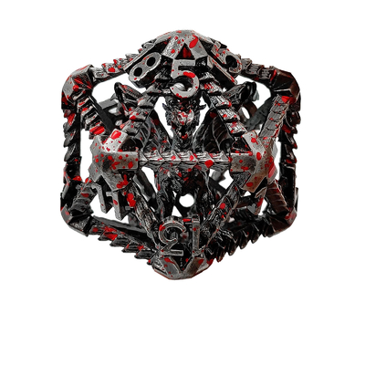 20 ด้าน โลหะเหลี่ยมลูกเต๋า D20 DND ขนาดใหญ่ RPG Polyhedral Dungeons และมังกร