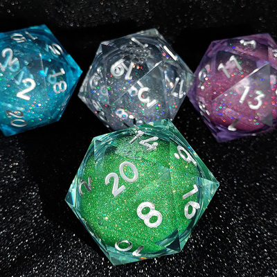 20D Single Resin Running Sand Dice Set Cruzu's Call RPG#DND#Coc สูตรการเล่นการเล่นการเล่นการเล่น
