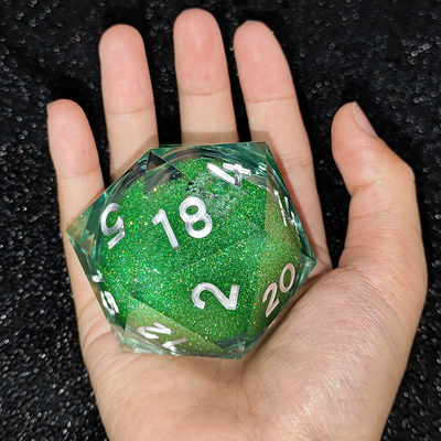 20D Single Resin Running Sand Dice Set Cruzu's Call RPG#DND#Coc สูตรการเล่นการเล่นการเล่นการเล่น