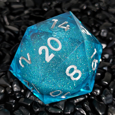 20D Single Resin Running Sand Dice Set Cruzu's Call RPG#DND#Coc สูตรการเล่นการเล่นการเล่นการเล่น