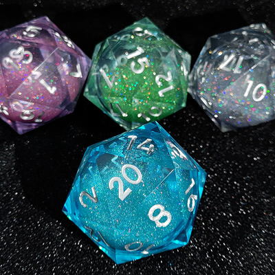 20D Single Resin Running Sand Dice Set Cruzu's Call RPG#DND#Coc สูตรการเล่นการเล่นการเล่นการเล่น