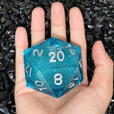 20D Single Resin Running Sand Dice Set Cruzu's Call RPG#DND#Coc สูตรการเล่นการเล่นการเล่นการเล่น