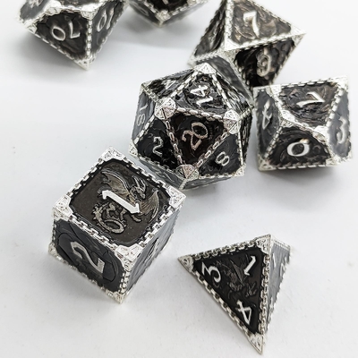 มูลติ -ฟาเซตต์เมทัล RPG ด้ามบิน มังกรแข็ง มังกรเรียบ DND