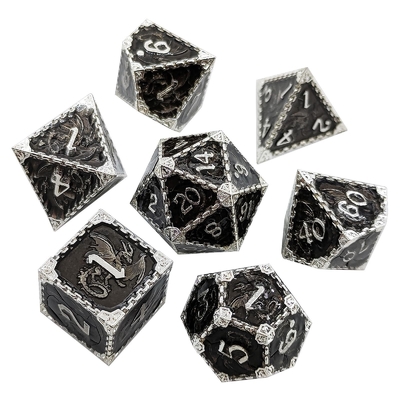 มูลติ -ฟาเซตต์เมทัล RPG ด้ามบิน มังกรแข็ง มังกรเรียบ DND
